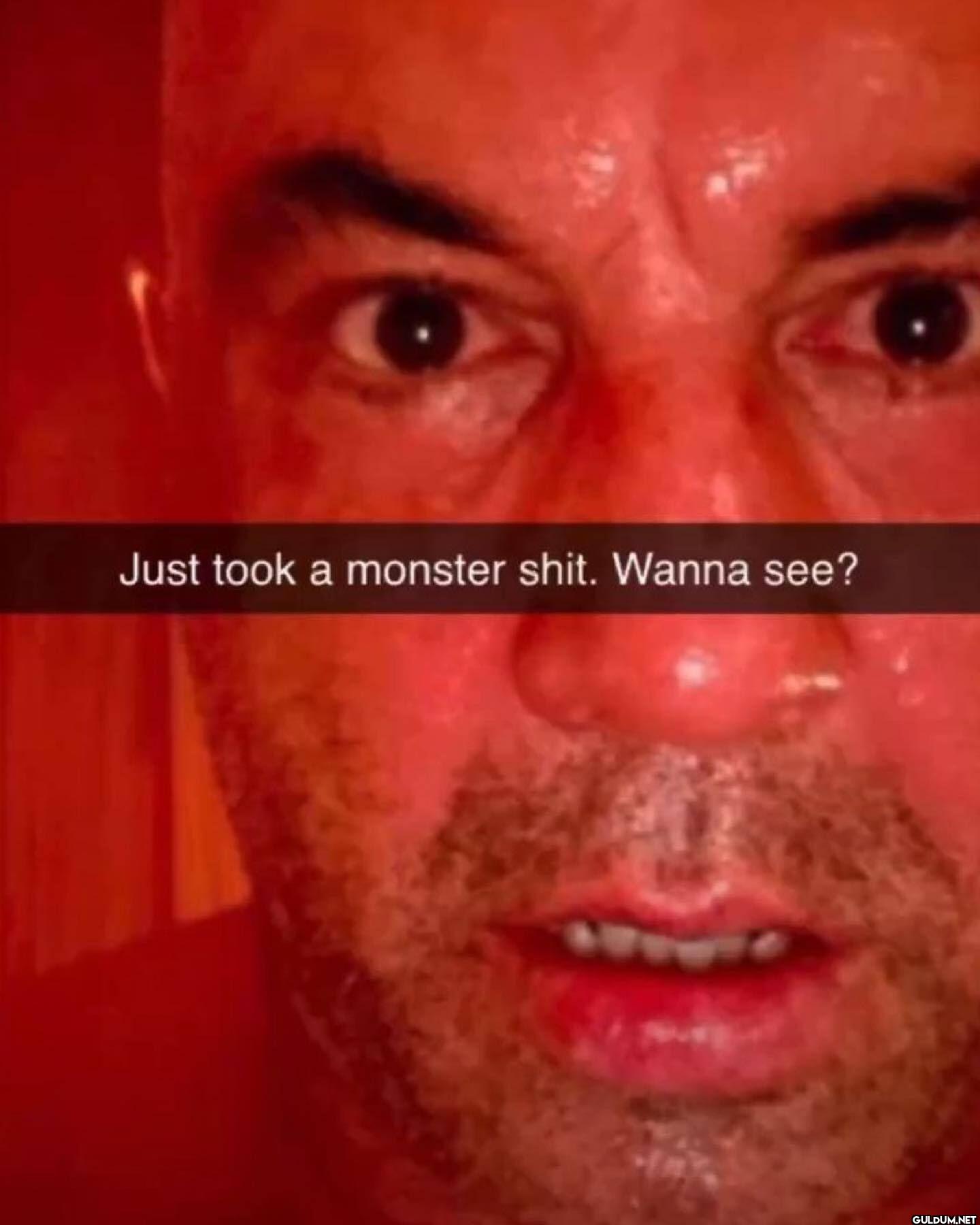 Just took a monster shit....