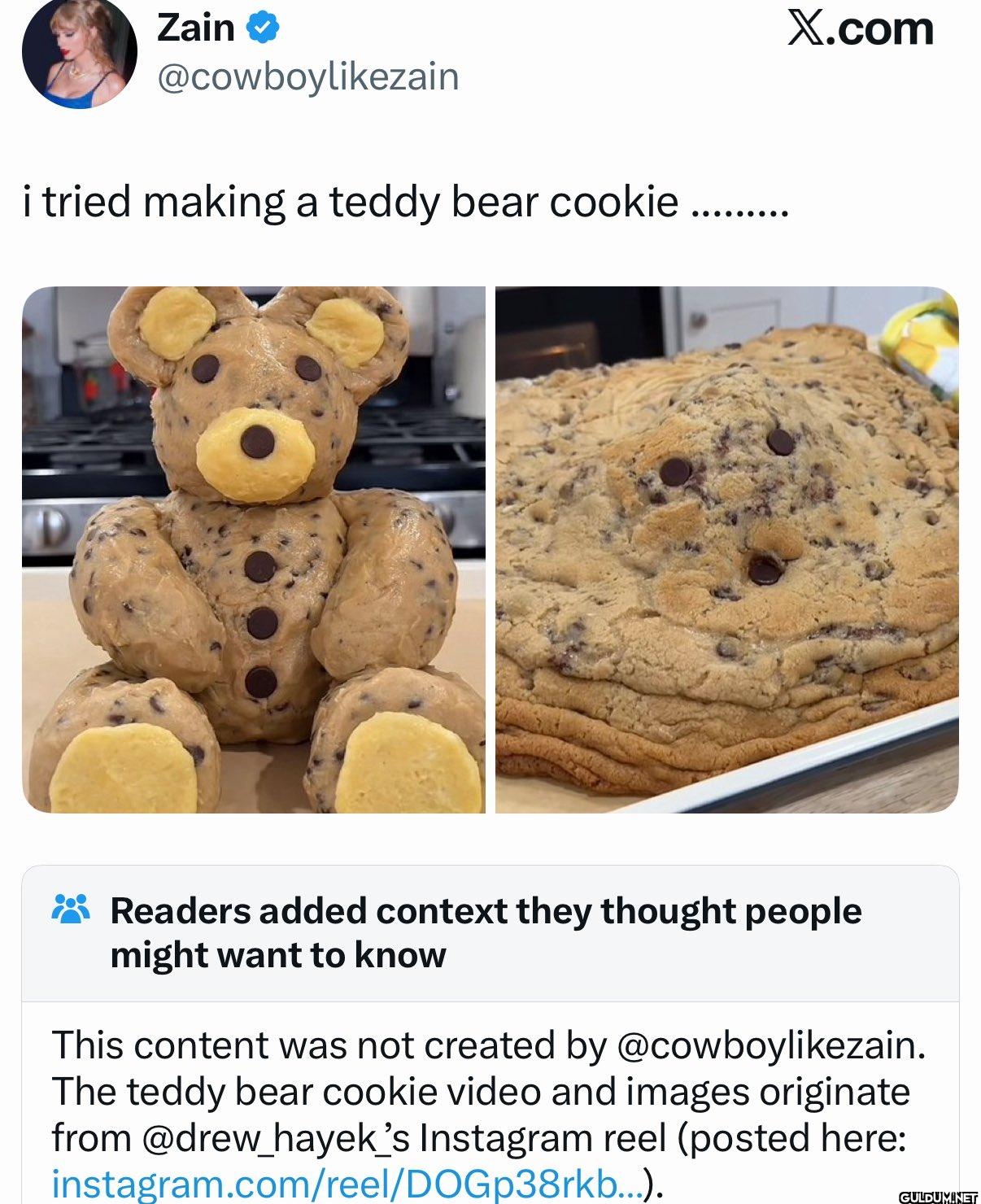 i tried making a teddy...