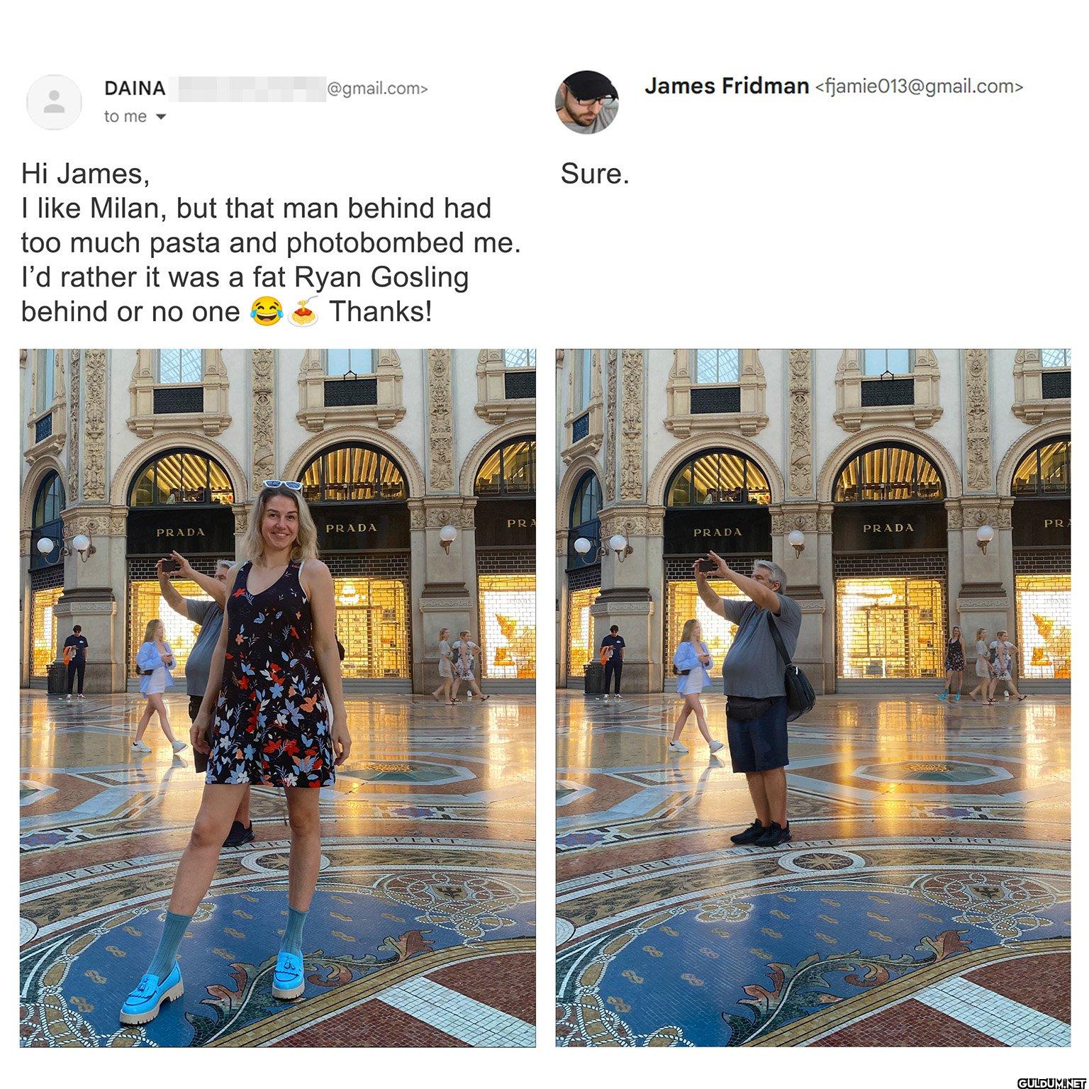 Hi James, I like Milan,...