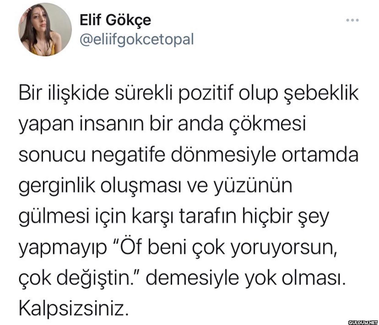 Bir ilişkide sürekli...