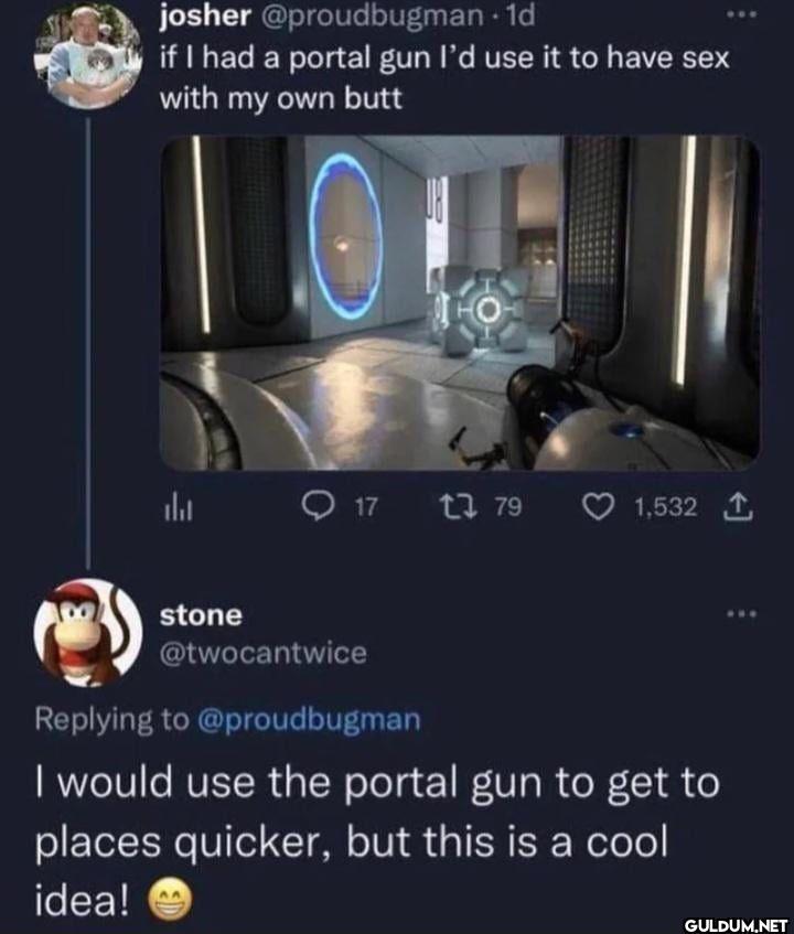 1d if I had a portal gun...