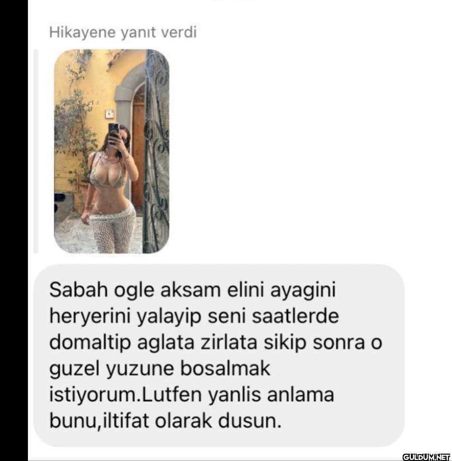 Hikayene yanıt verdi Sabah...