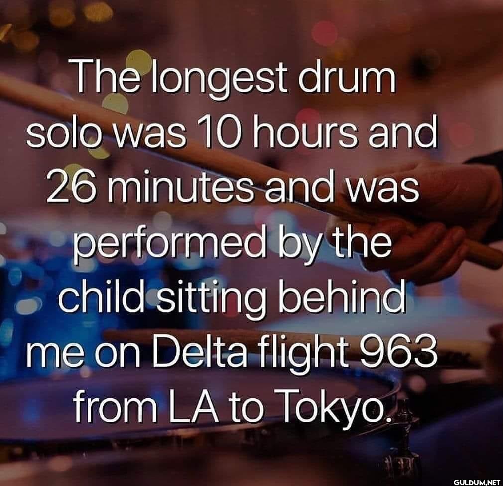 👍    The longest drum solo...