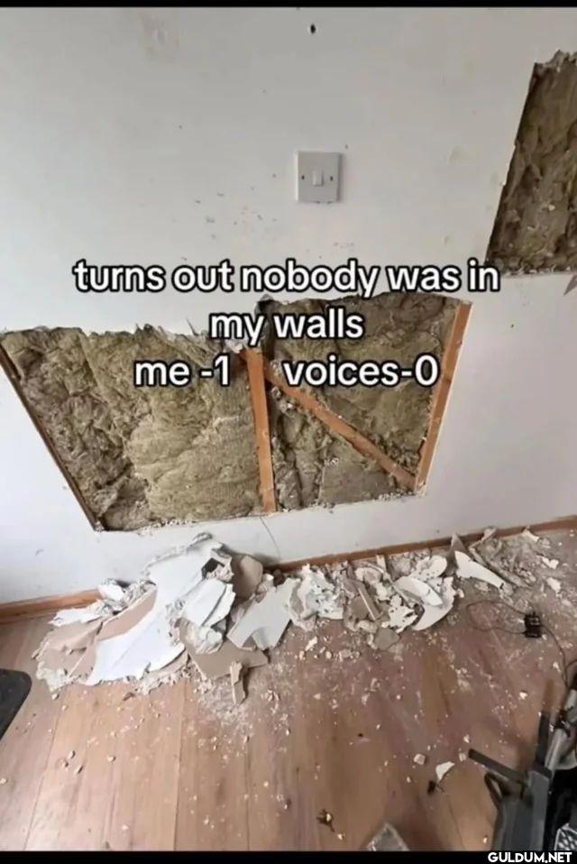 turns out nobody was in my...