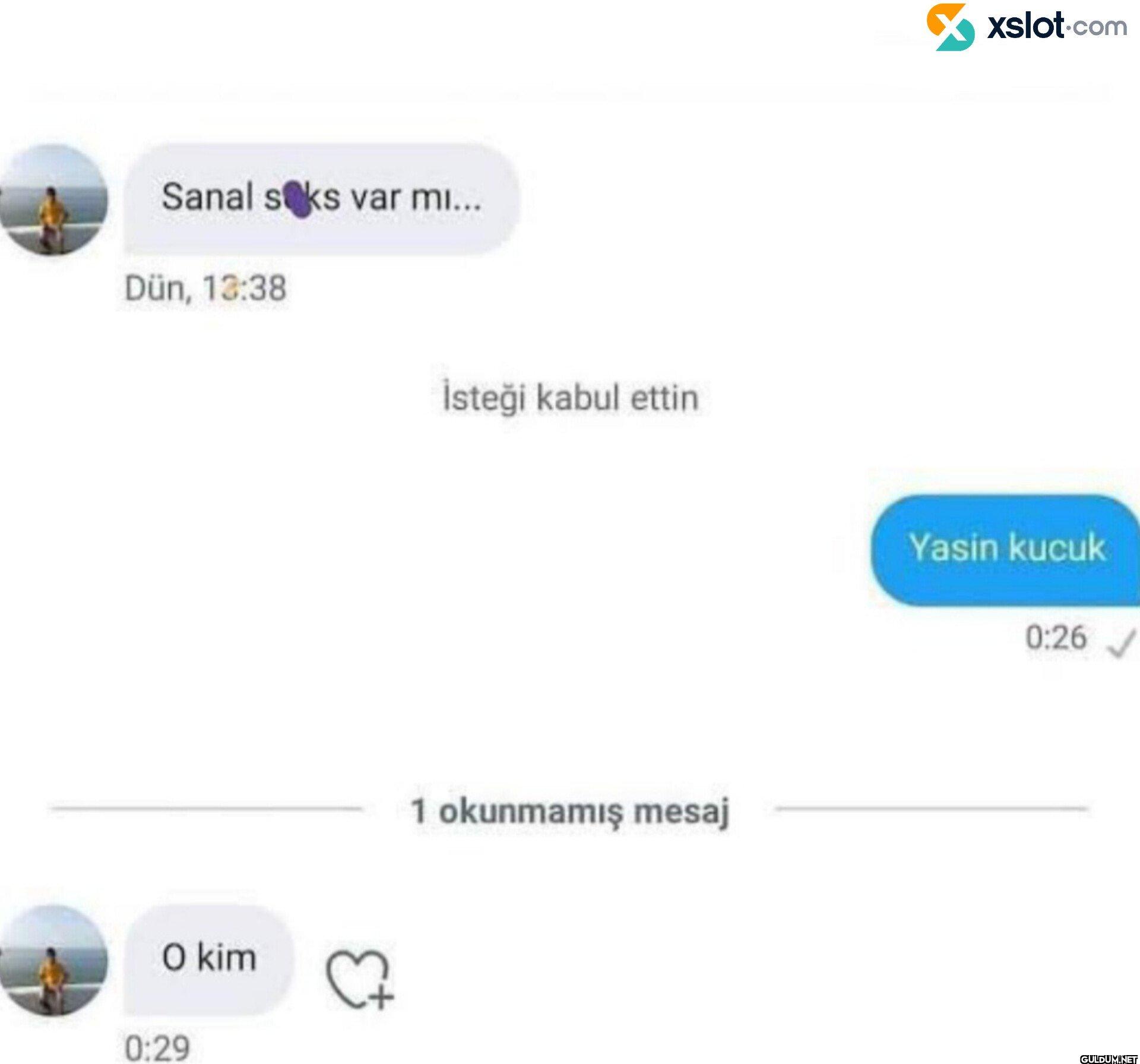 Sanal seks var mı... Dün,...