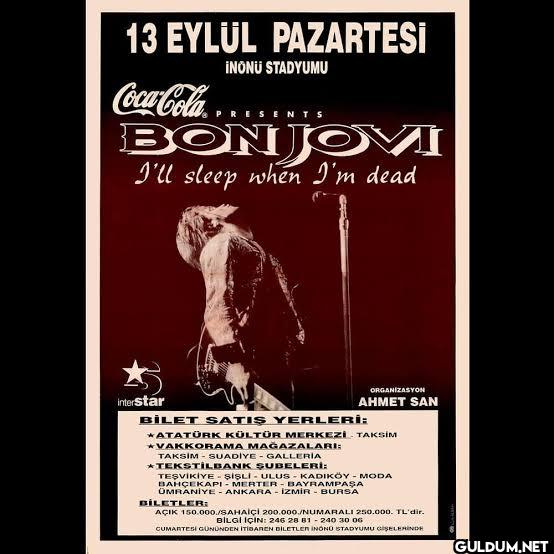 Bon Jovi konserine ait...