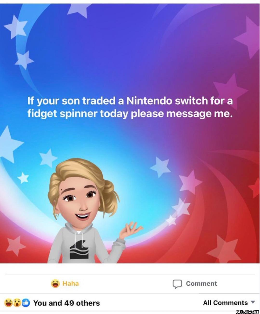 If your son traded a...