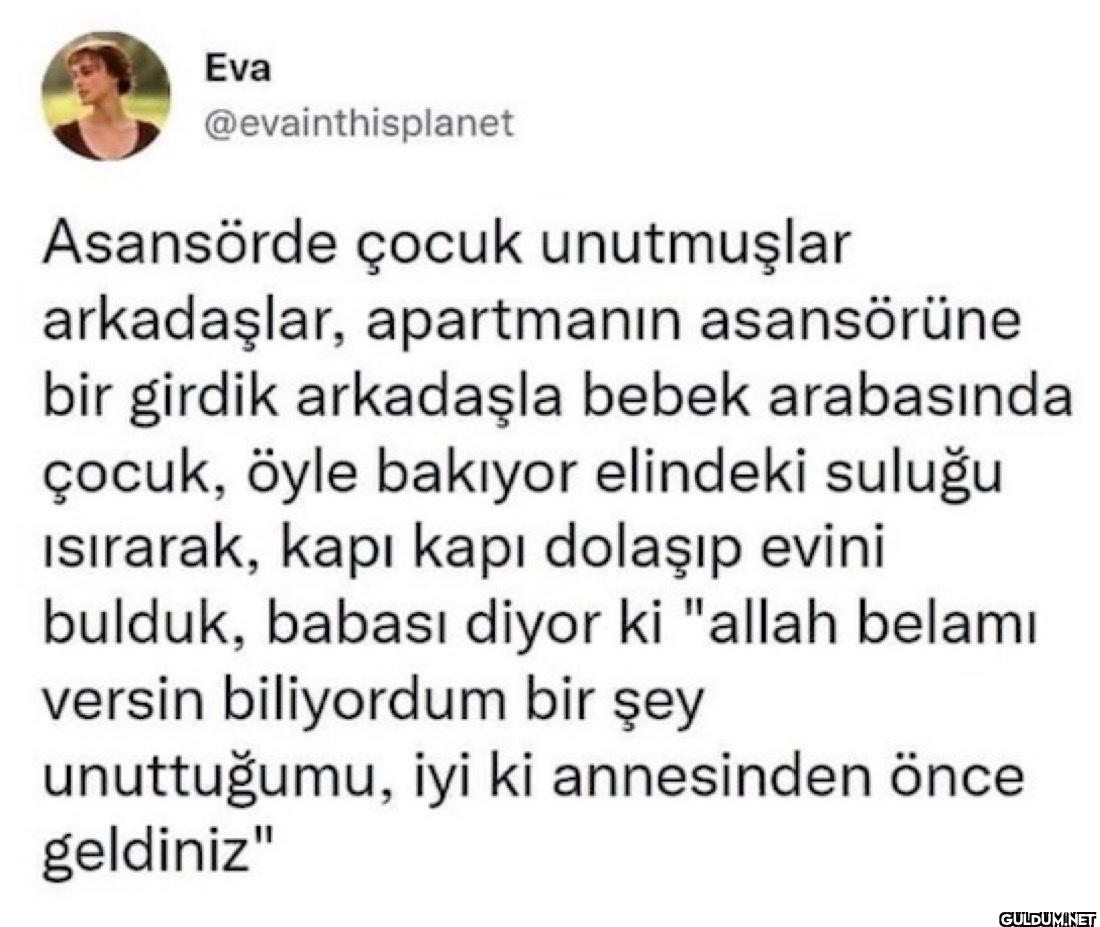 Asansörde çocuk unutmuşlar...