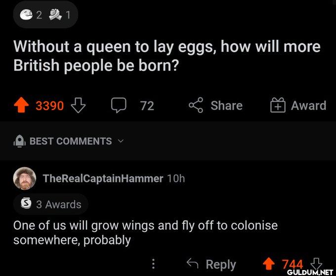 2 1 Without a queen to lay...