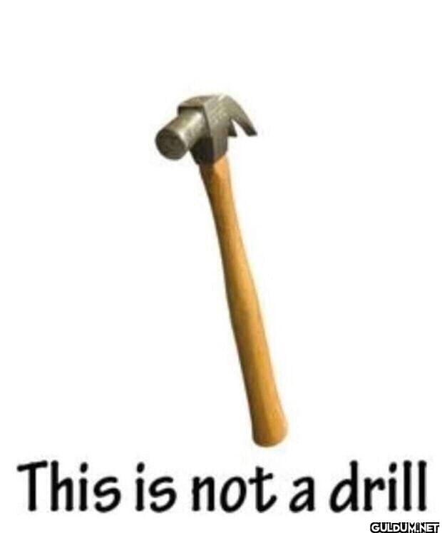 This is not a drill