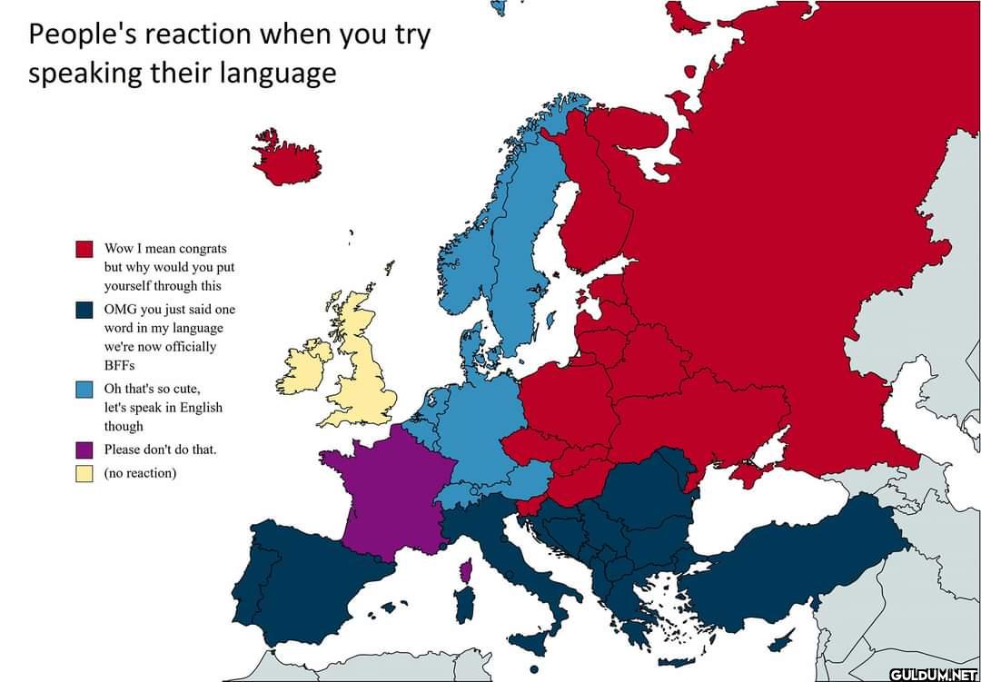 People's reaction when you...
