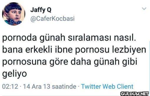 pornoda günah sıralaması...