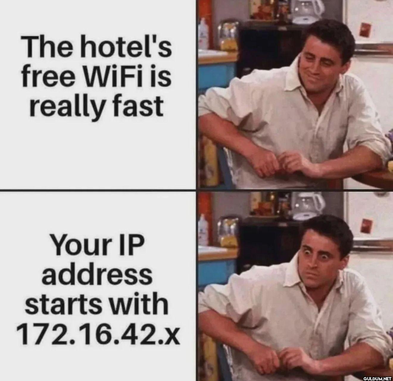 The hotel's free WiFi is...