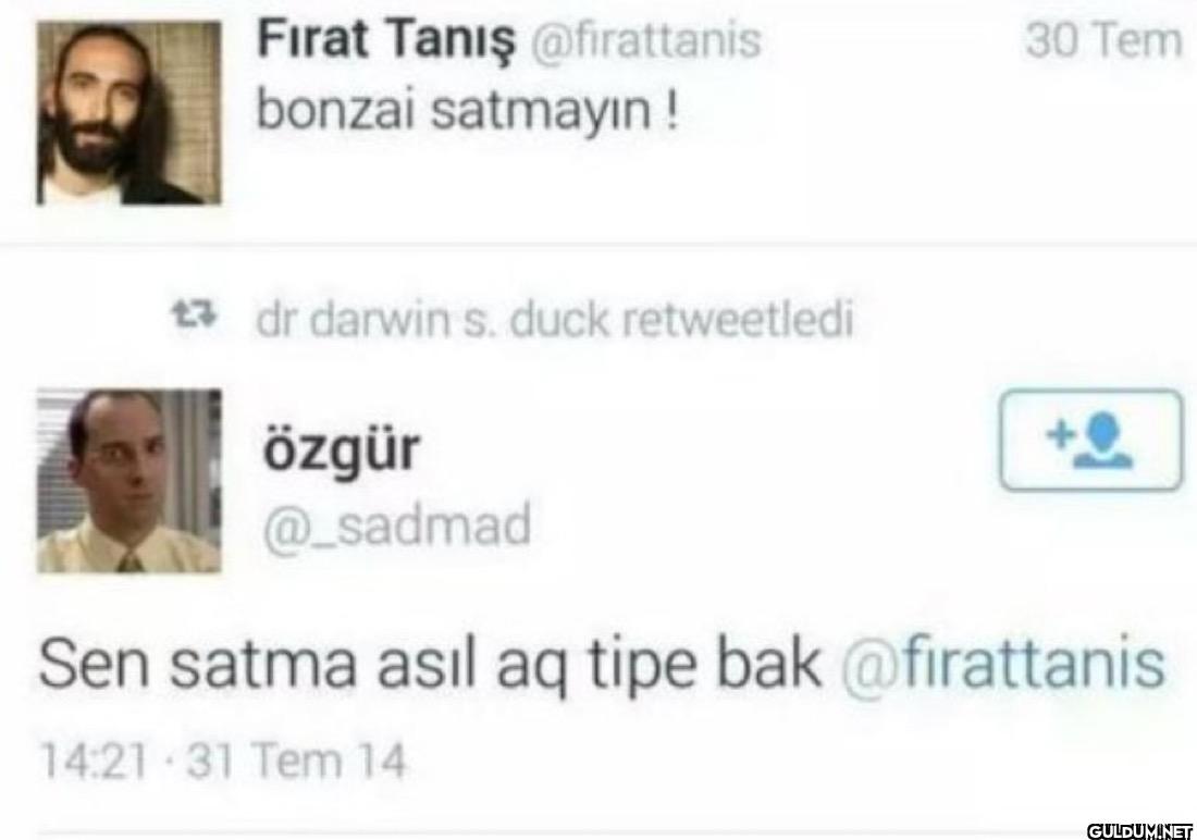 bonzai satmayın! dr darwin...