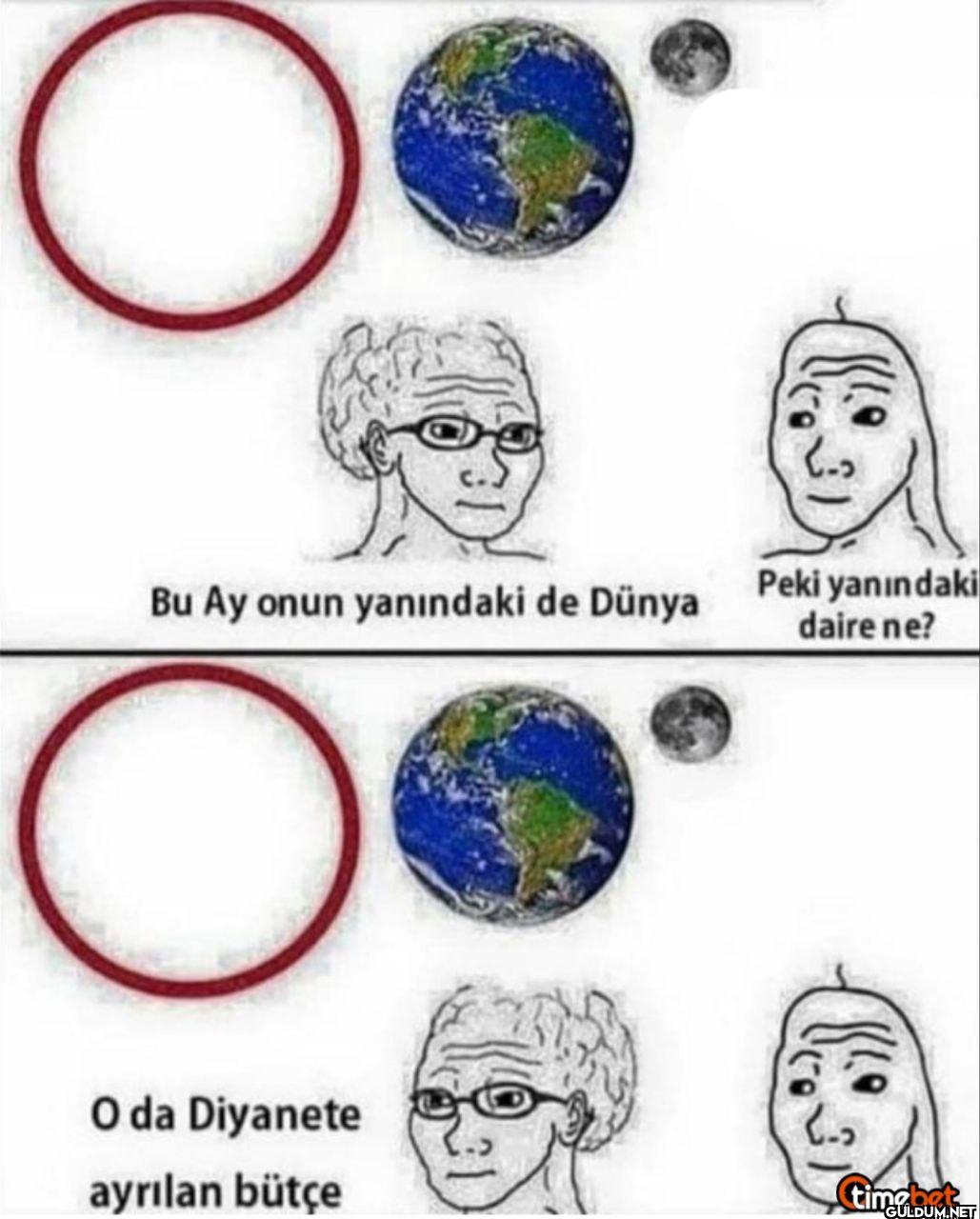 Bu Ay onun yanındaki de...