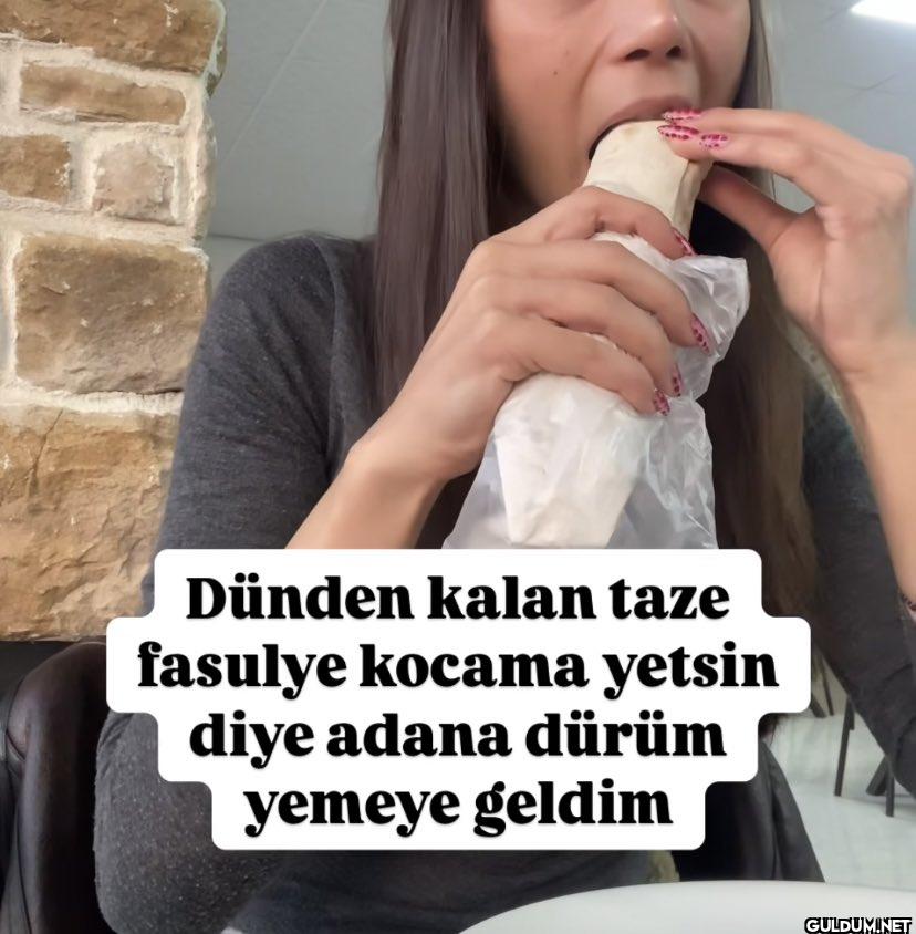 Dünden kalan taze fasulye...