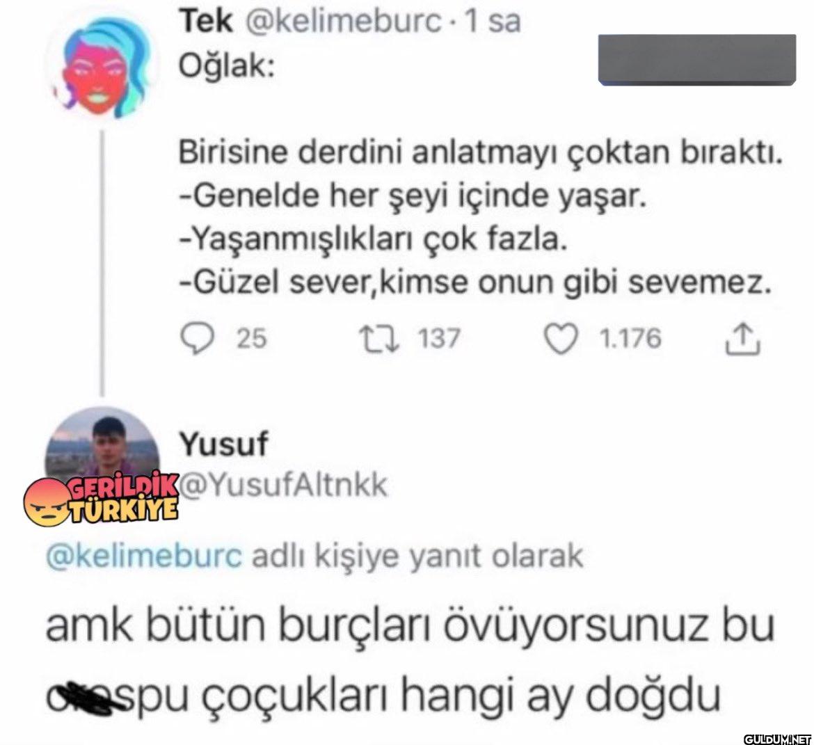 - 1 sa Oğlak: Birisine...