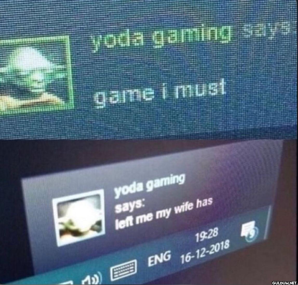yoda gaming says. game i...