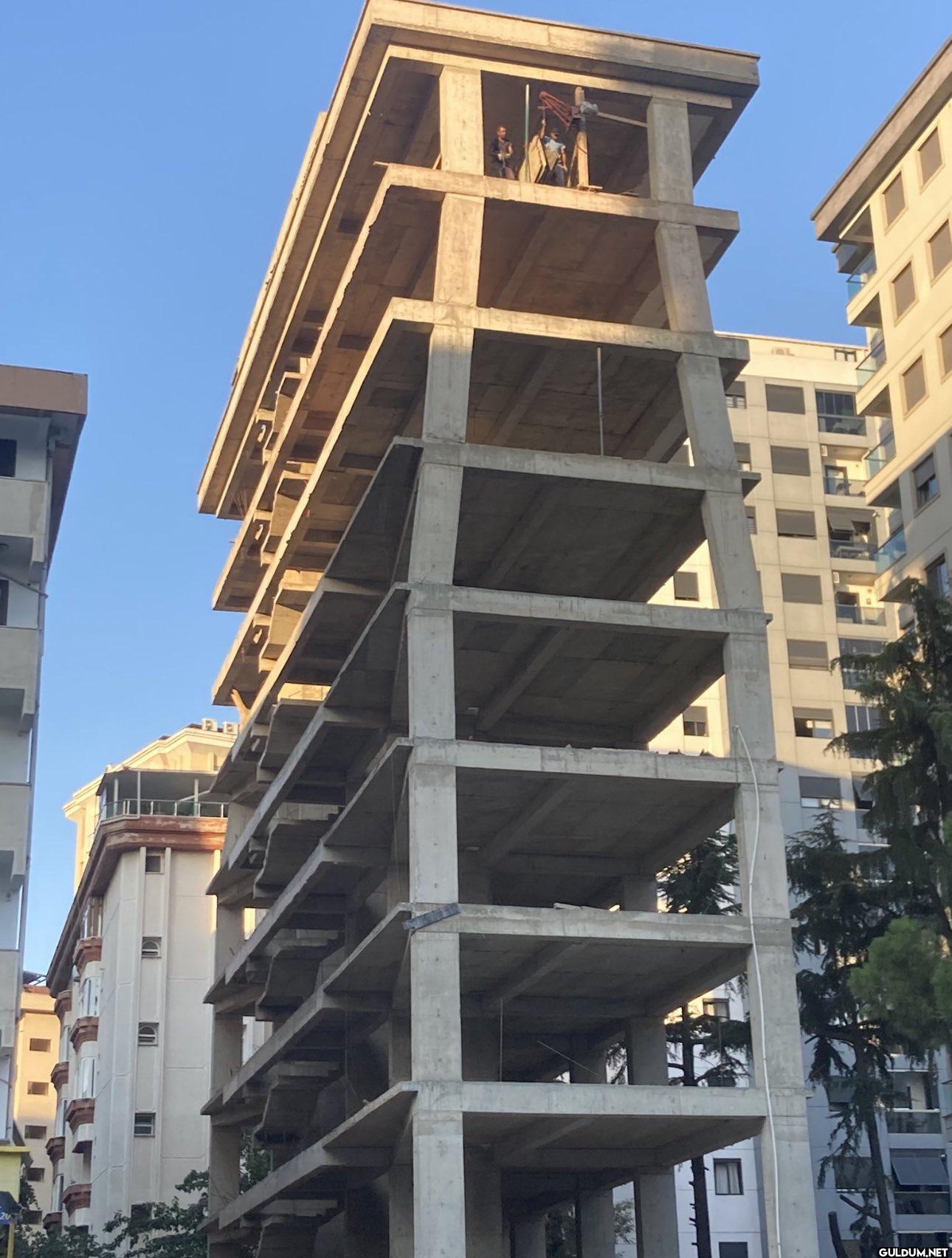 Bostancı’daki bina inşaatı...