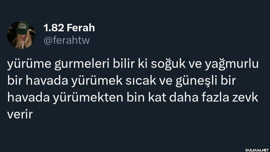 yürüme gurmeleri bilir ki...