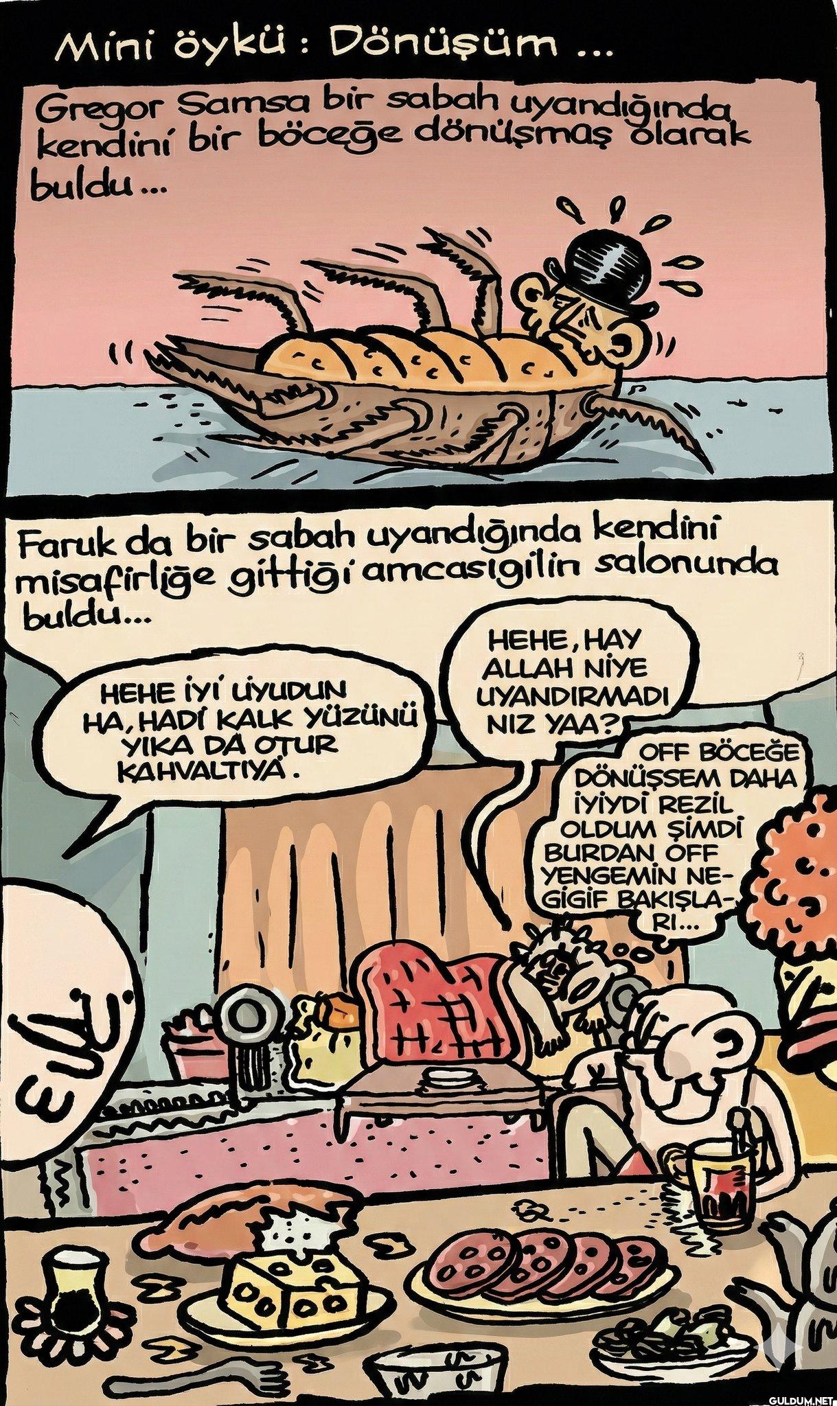 Gregor Samsa bir sabah...