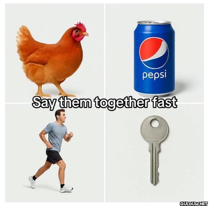 pepsi Say them together fast