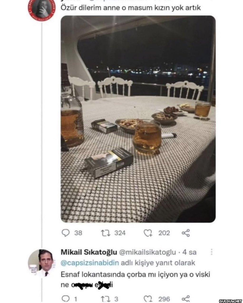 Özür dilerim anne o masum...