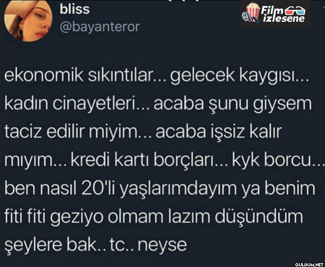 Filma izlesene ekonomik...
