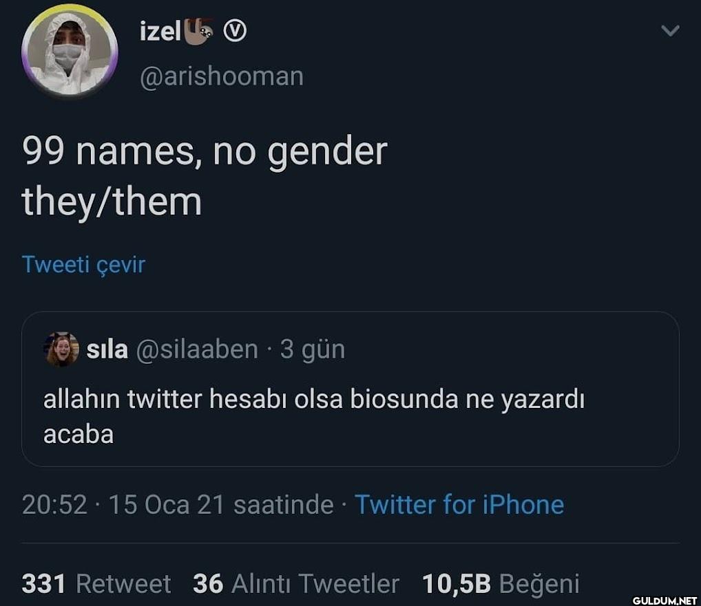 99 names, no gender...