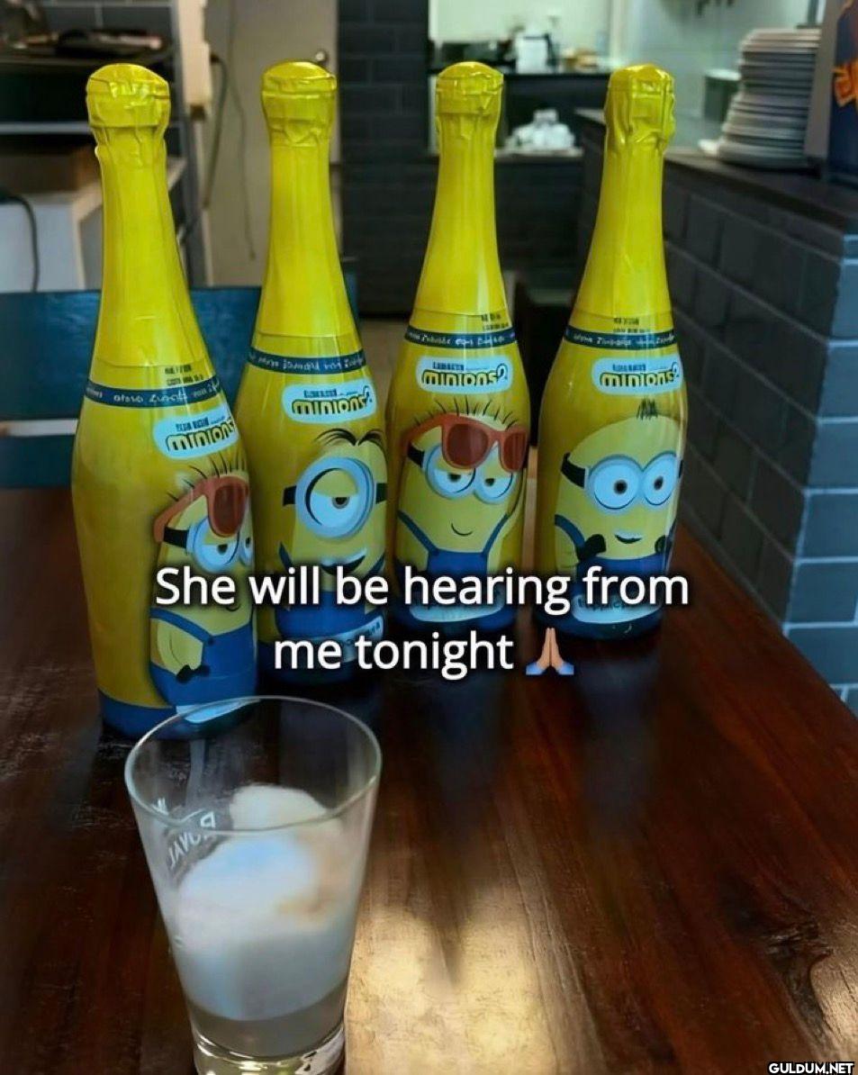 She will be hearing from me tonight