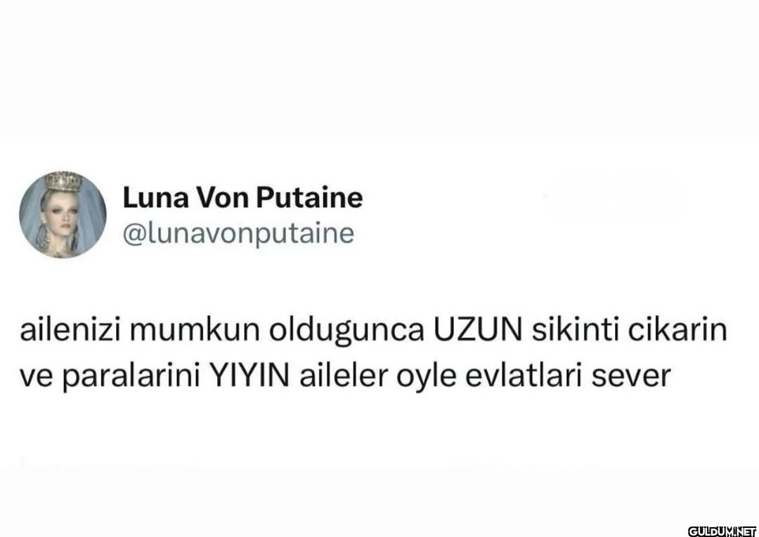 ailenizi mumkun oldugunca...
