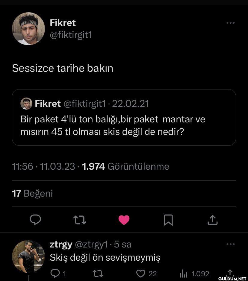 Sessizce tarihe bakın...