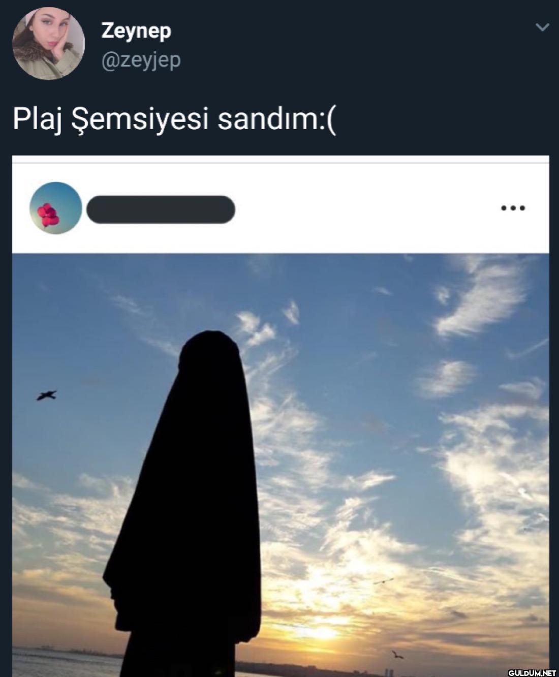 Plaj Şemsiyesi sandım:(
