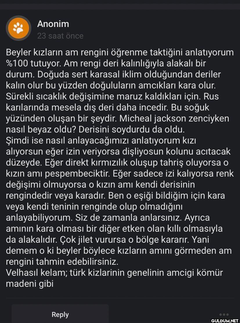 Am üzerine tez yazan adam ...