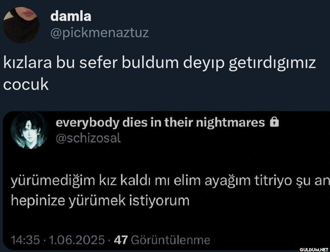kızlara bu sefer buldum...