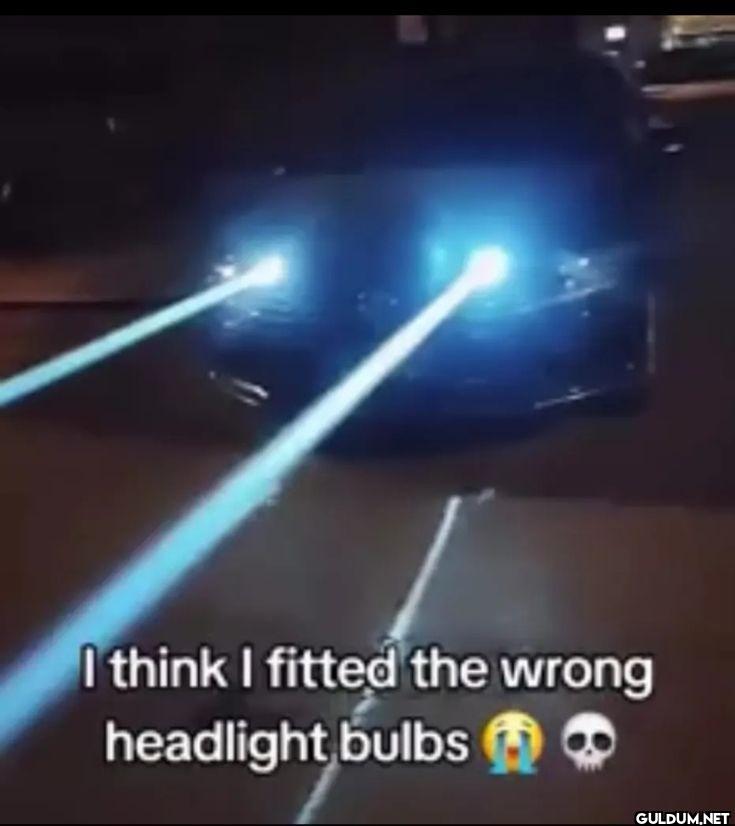 I think I fitted the wrong...