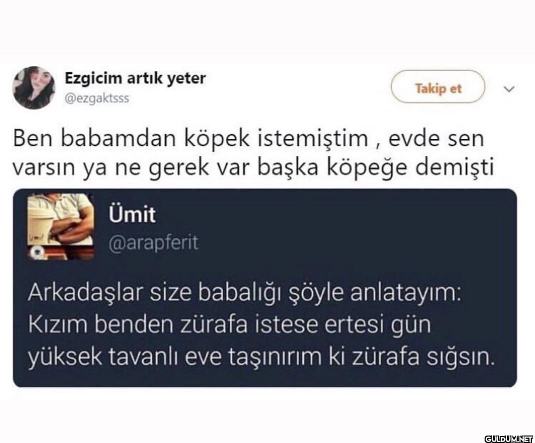 Takip et Ben babamdan...