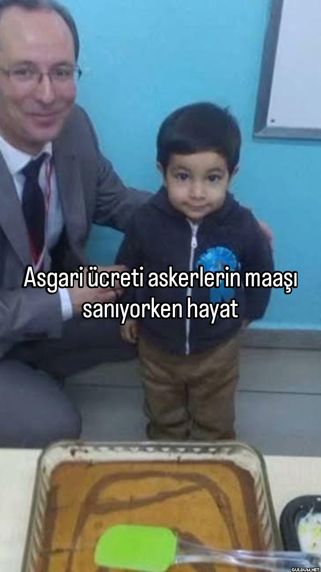Asgari ücreti askerlerin...