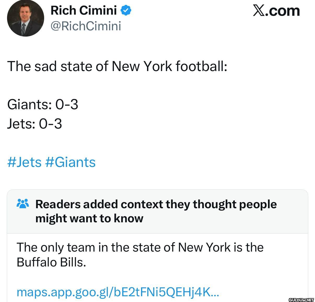 The sad state of New York...