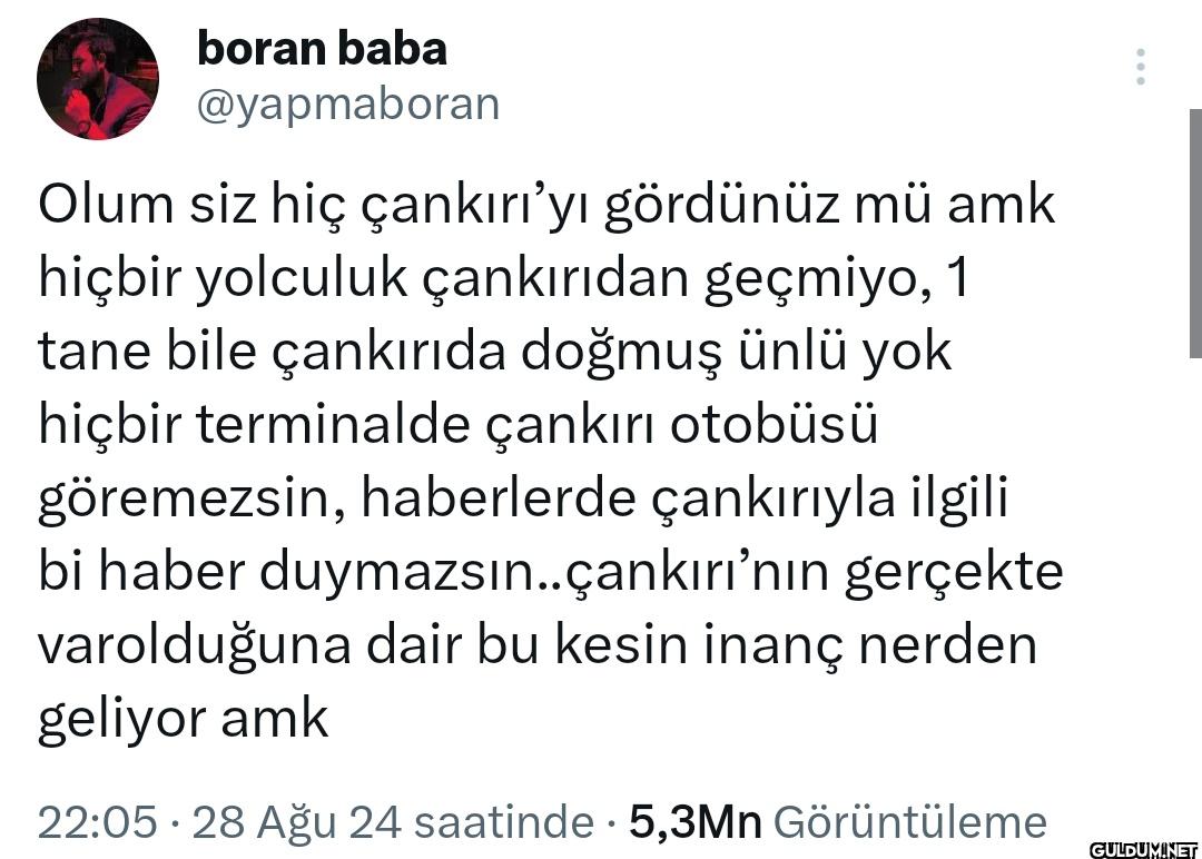 bir çankırı meselesi.....