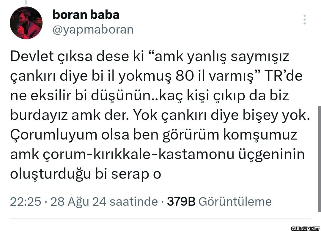 bir çankırı meselesi.....