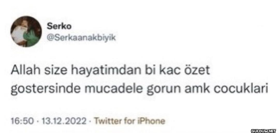 Allah size hayatimdan bi...