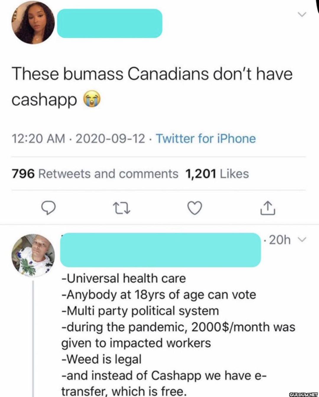 These bumass Canadians...