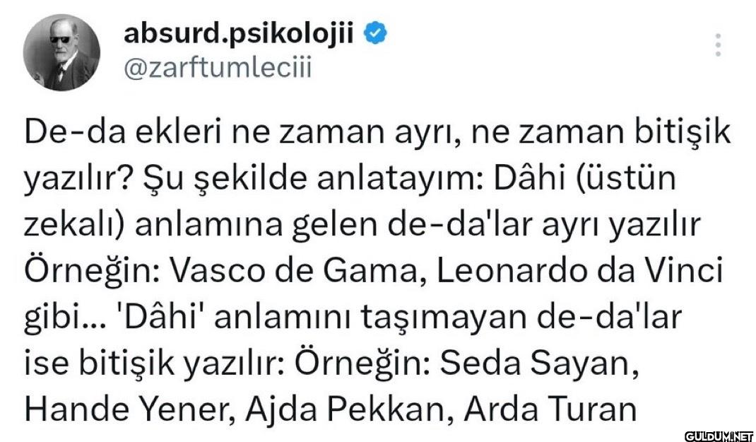 De-da ekleri ne zaman...