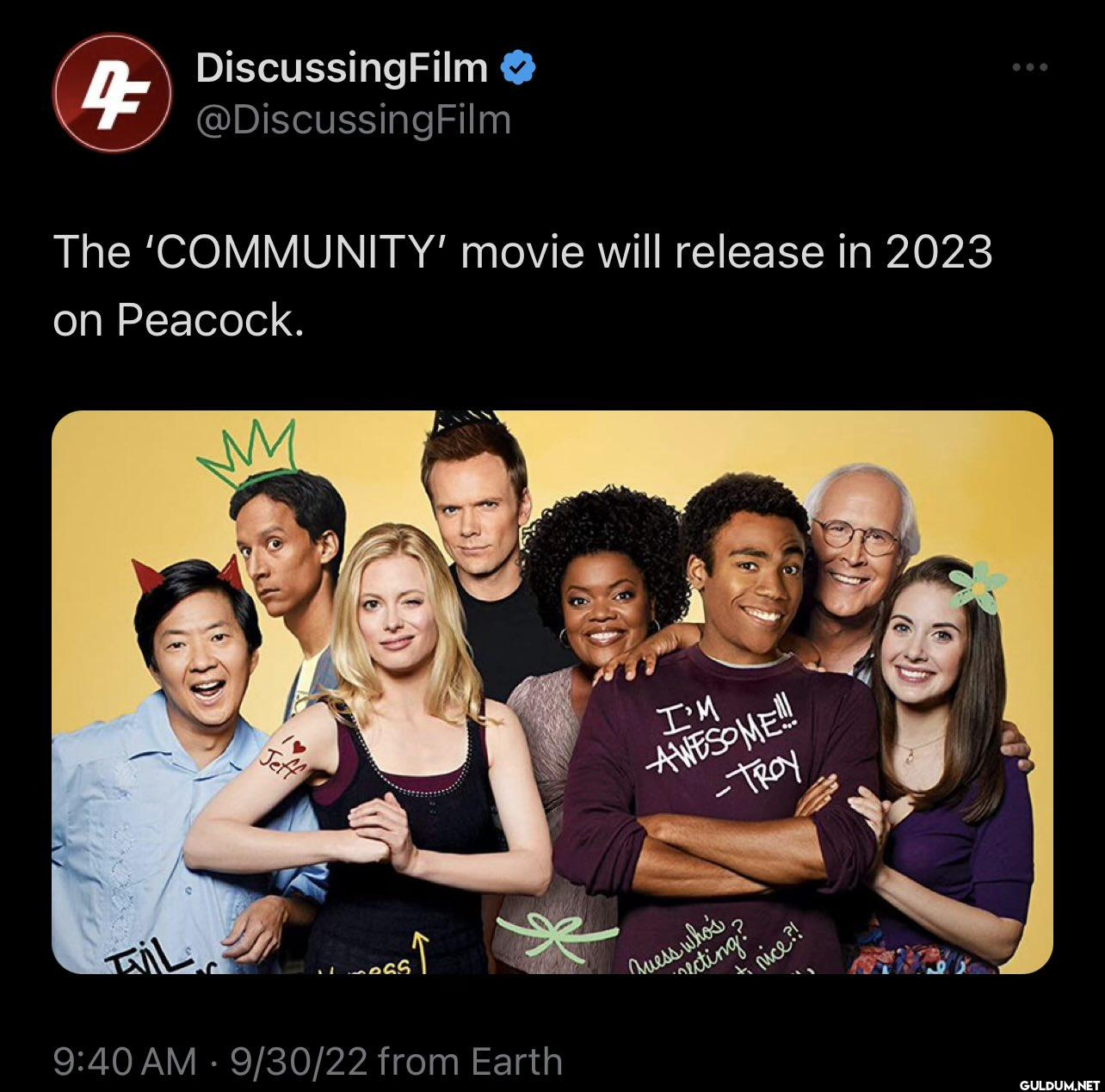 The 'COMMUNITY' movie will...