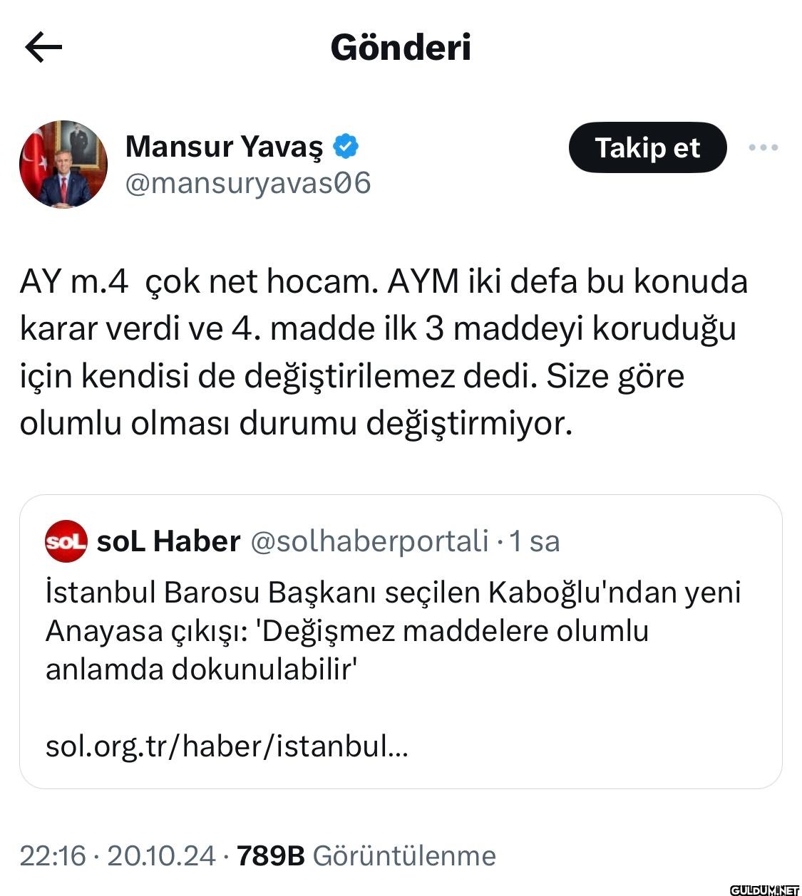Neden aday Mansur Yavaş...