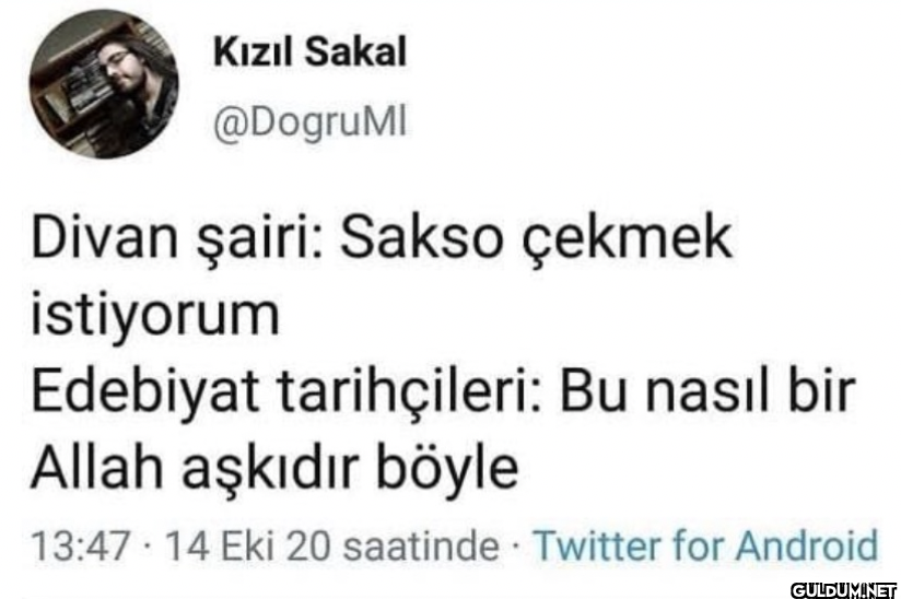 Divan şairi: Sakso çekmek...