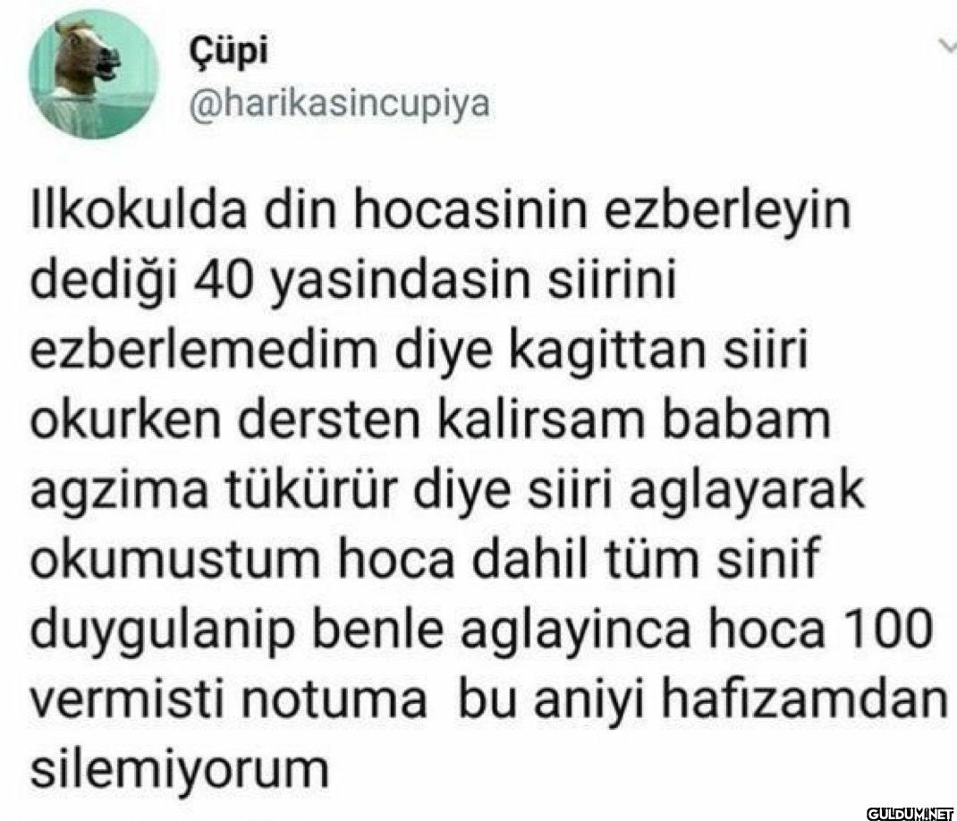 Ilkokulda din hocasinin...