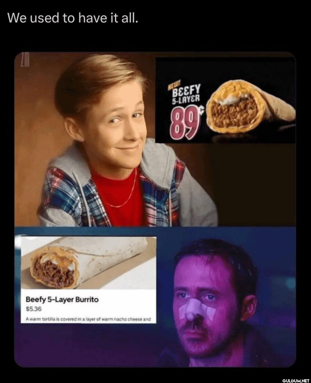 We used to have it all....