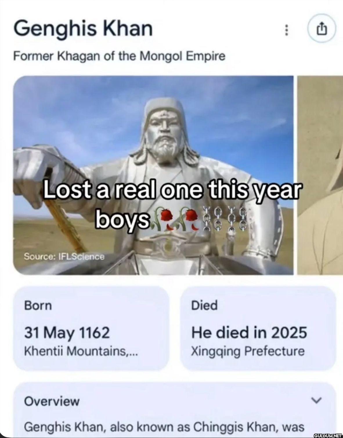 Genghis Khan Former Khagan...